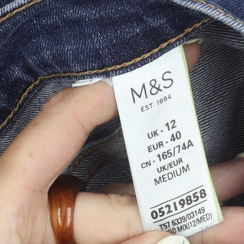 Marks and Spencer Women's Blue Straight Jeans Size 12