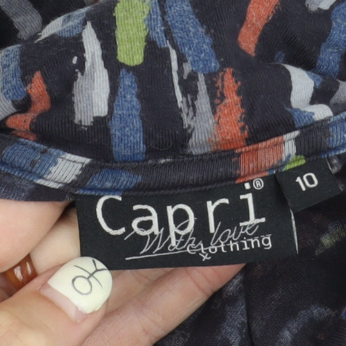 Capri Women's Multicolour Geometric Dress Size 10