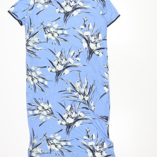 Marks and Spencer Blue Floral Women's Dress Size 14