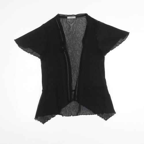 Marks and Spencer Women's Black Short Sleeve Open Front Cover-up