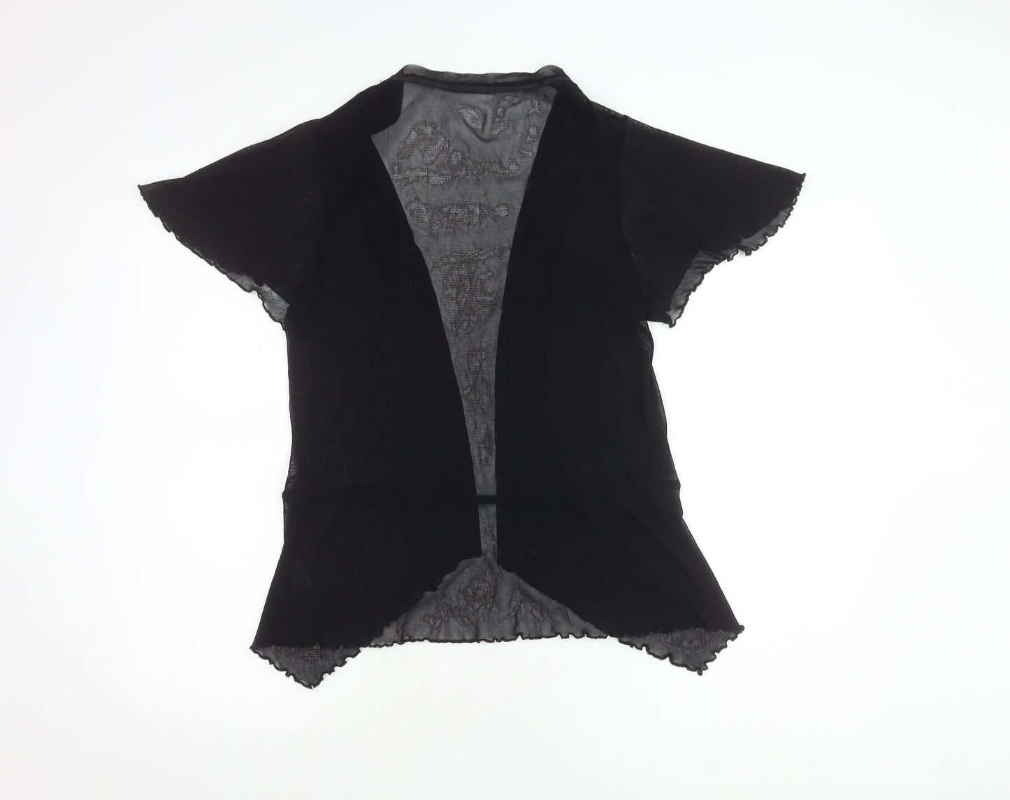 Marks and Spencer Women's Black Short Sleeve Open Front Cover-up