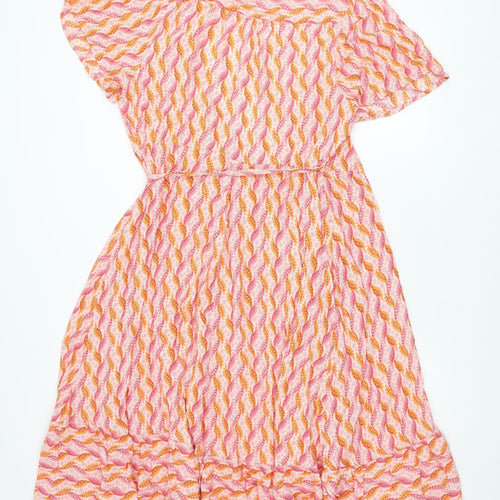 Marks and Spencer Women's Pink Floral Knee Dress