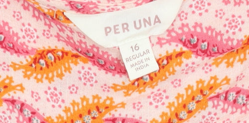 Marks and Spencer Women's Pink Floral Knee Dress