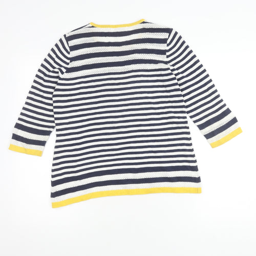Tulchan Women's Blue Striped Jumper, Size 12