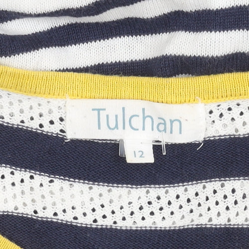 Tulchan Women's Blue Striped Jumper, Size 12