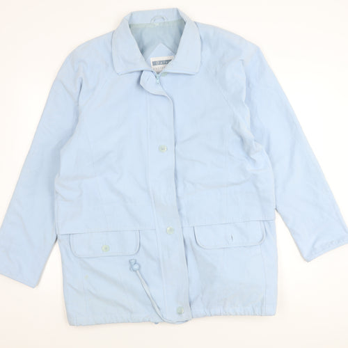 Dales Collection Women's Blue Jacket L Button Detail
