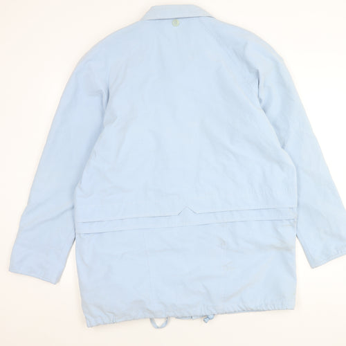Dales Collection Women's Blue Jacket L Button Detail