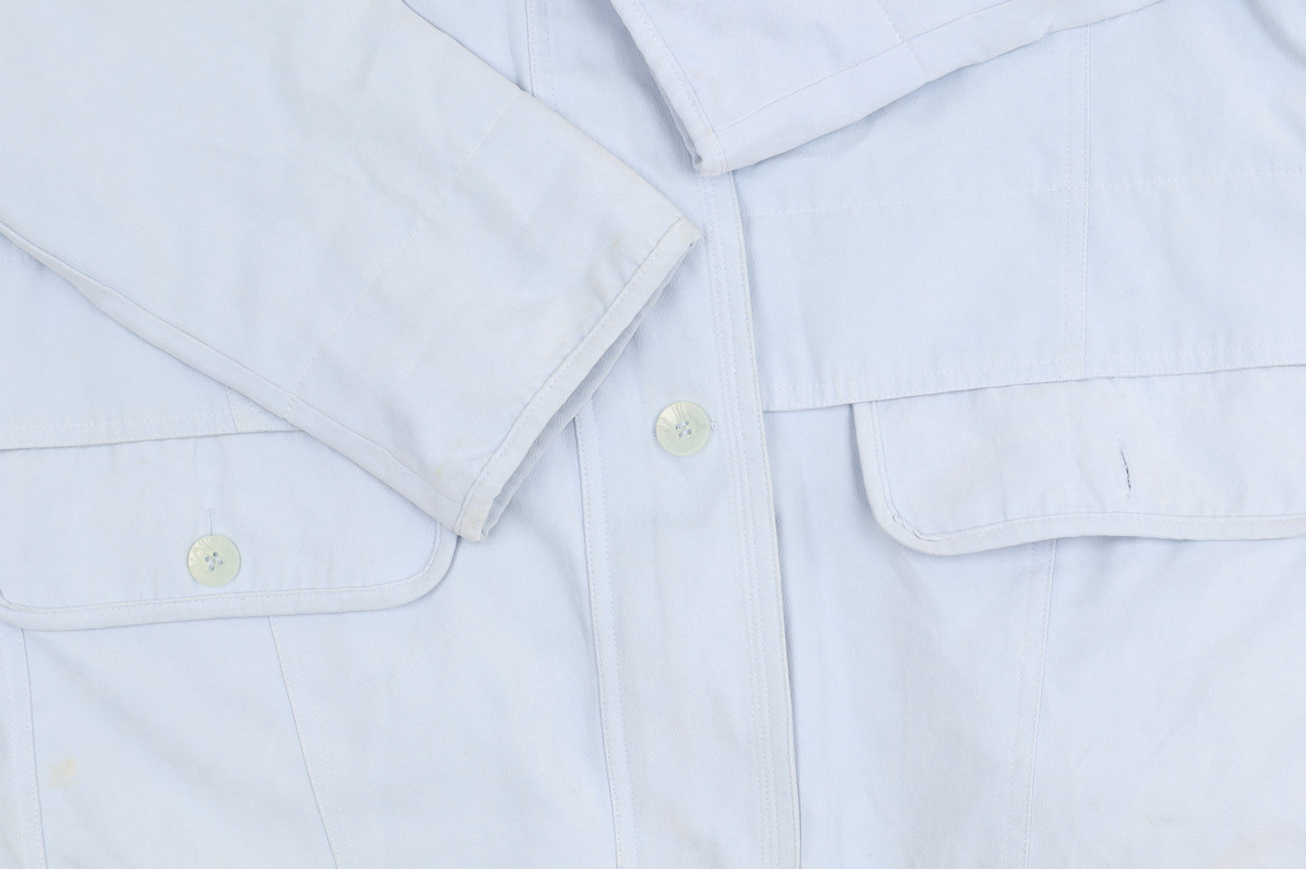 Dales Collection Women's Blue Jacket L Button Detail