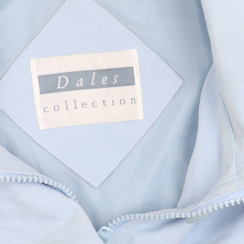 Dales Collection Women's Blue Jacket L Button Detail