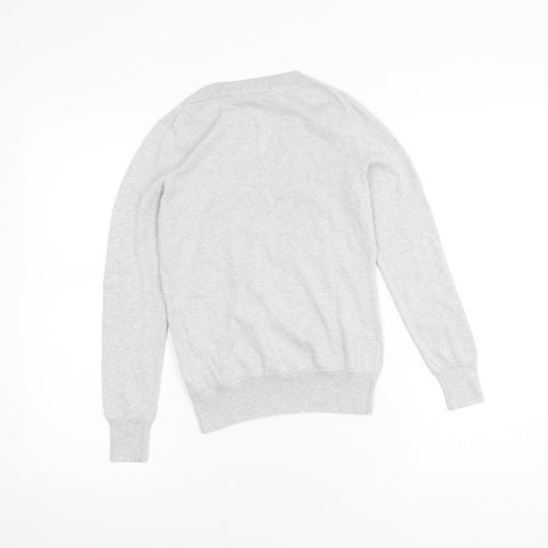 Banana Republic Women's Grey XS V-Neck Pullover Jumper