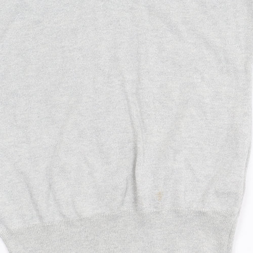 Banana Republic Women's Grey XS V-Neck Pullover Jumper