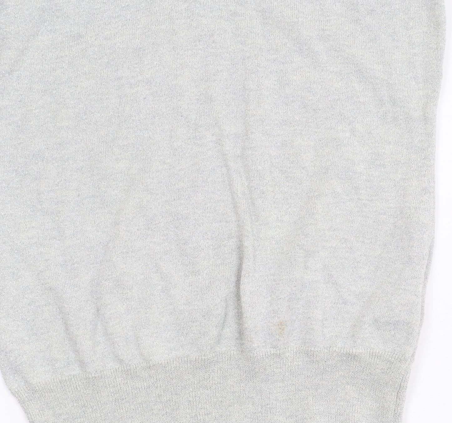 Banana Republic Women's Grey XS V-Neck Pullover Jumper