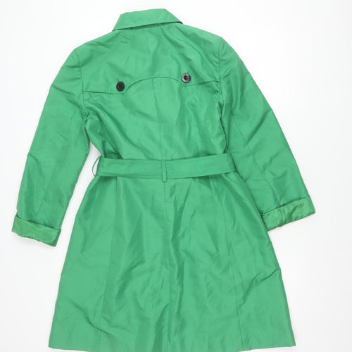 Hobbs Women's Green Trench Coat Size 12