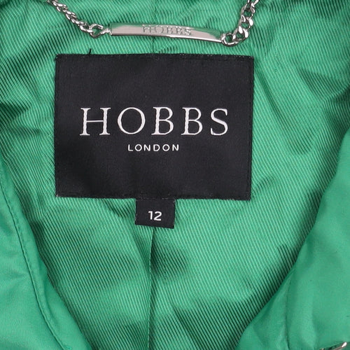 Hobbs Women's Green Trench Coat Size 12