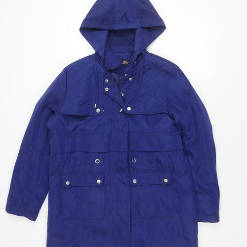 JBC Women's Blue Hooded Jacket Size 12