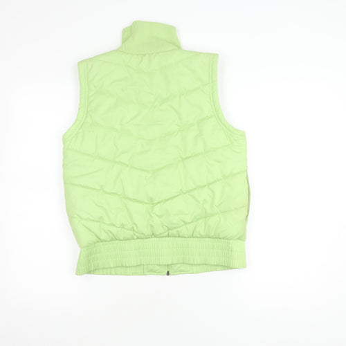 Puma Women's Green Polyester Waistcoat, Size 12