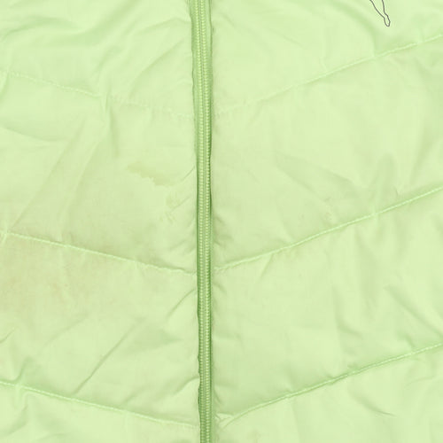 Puma Women's Green Polyester Waistcoat, Size 12