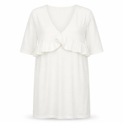 Boohoo Women's White 3/4 Sleeve Peplum Dress