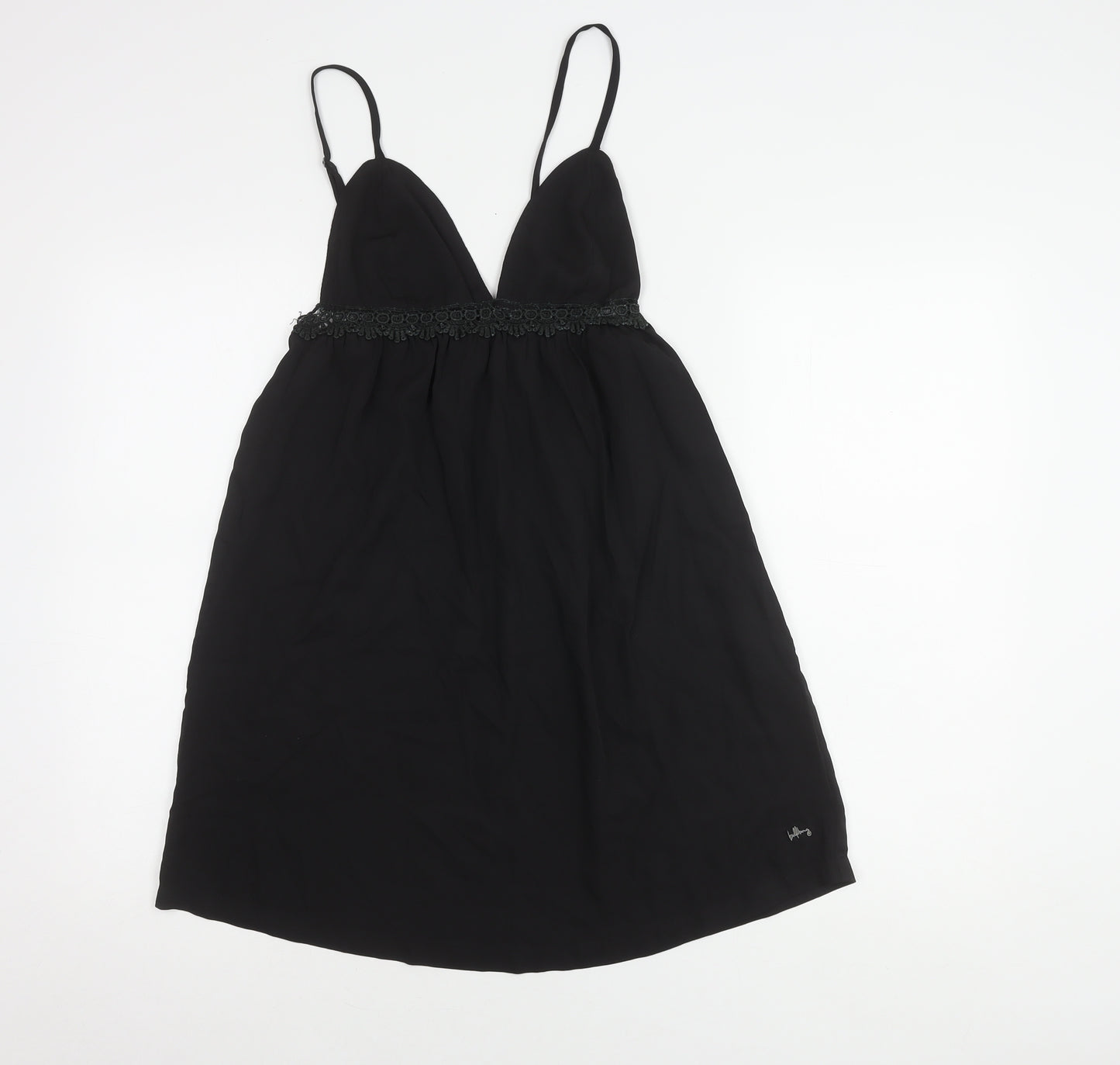 Billabong Women’s Black Slip Dress, Size 8, Knee Length