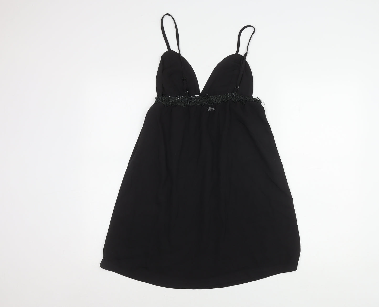 Billabong Women’s Black Slip Dress, Size 8, Knee Length