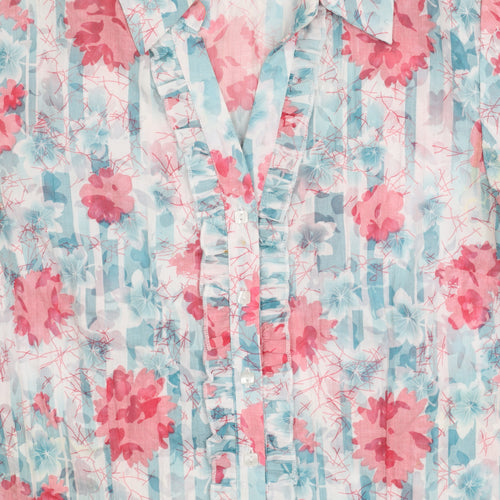 Bm Women's Floral Multicoloured Blouse Size 14
