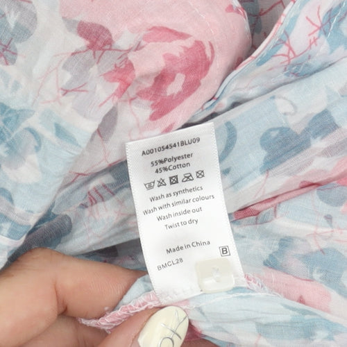 Bm Women's Floral Multicoloured Blouse Size 14