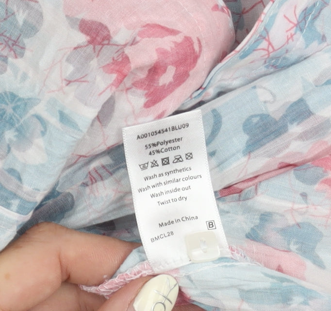 Bm Women's Floral Multicoloured Blouse Size 14