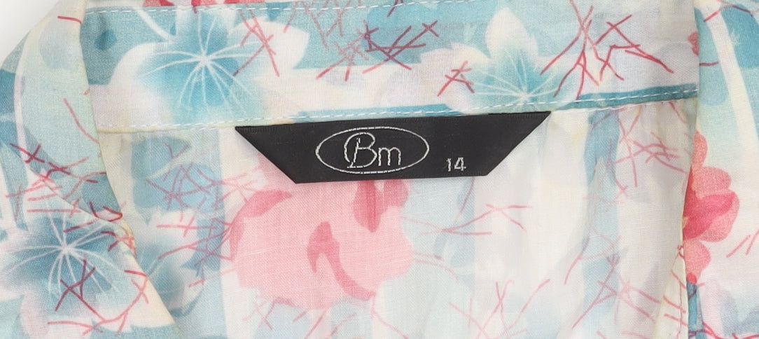 Bm Women's Floral Multicoloured Blouse Size 14