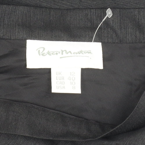 Peter Martin Women's Black Striped Skirt Size 12
