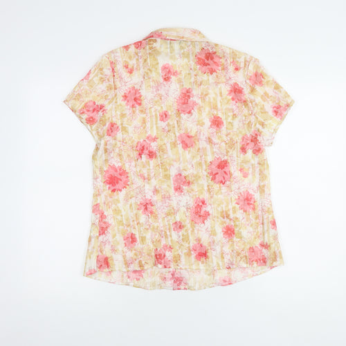 Bm Women's Multicoloured Floral Blouse Size 14