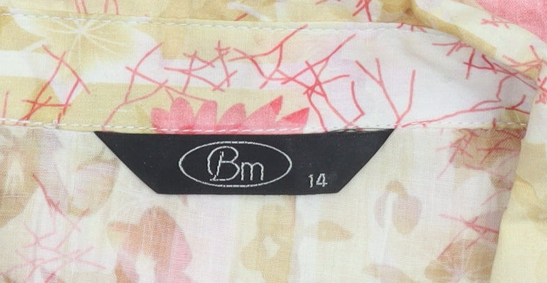 Bm Women's Multicoloured Floral Blouse Size 14