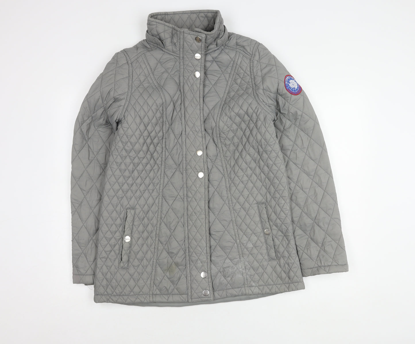 NTARCTICA Women's Grey Quilted Jacket L Winter