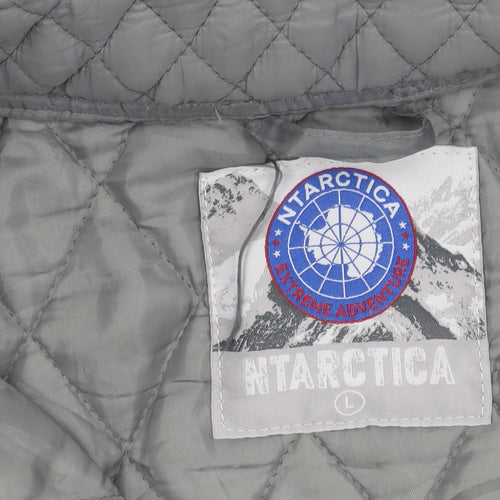 NTARCTICA Women's Grey Quilted Jacket L Winter