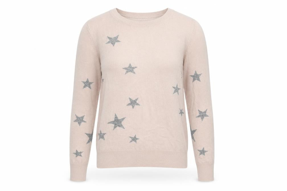 Front view of Gap Women's Pink Star Pattern jumper XS