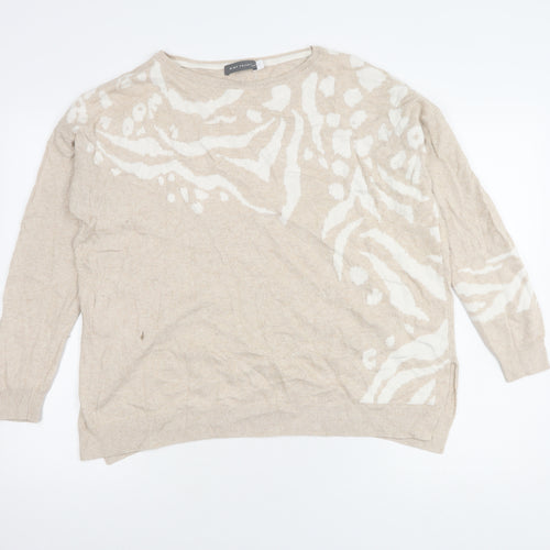 Mint Velvet Women's Beige Pullover Jumper Size M