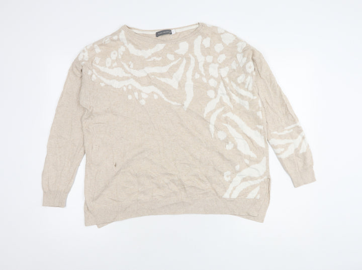 Mint Velvet Women's Beige Pullover Jumper Size M