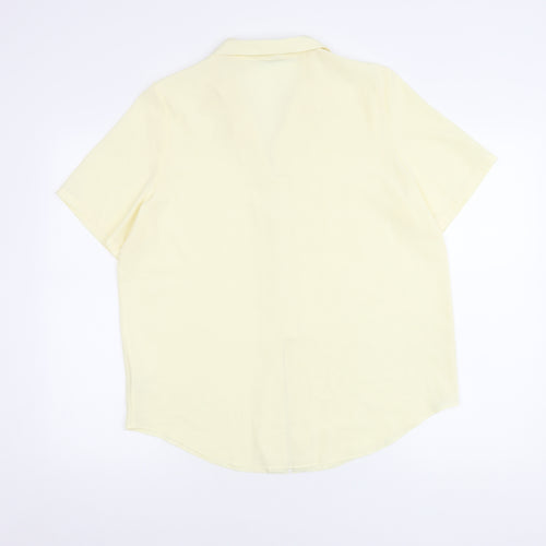 Principles Women's Ivory Button-Up Shirt, Size 14, Casual