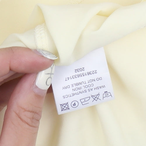 Principles Women's Ivory Button-Up Shirt, Size 14, Casual