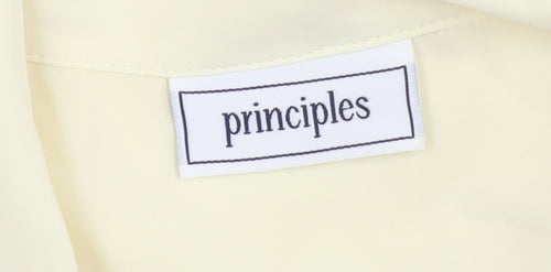 Principles Women's Ivory Button-Up Shirt, Size 14, Casual