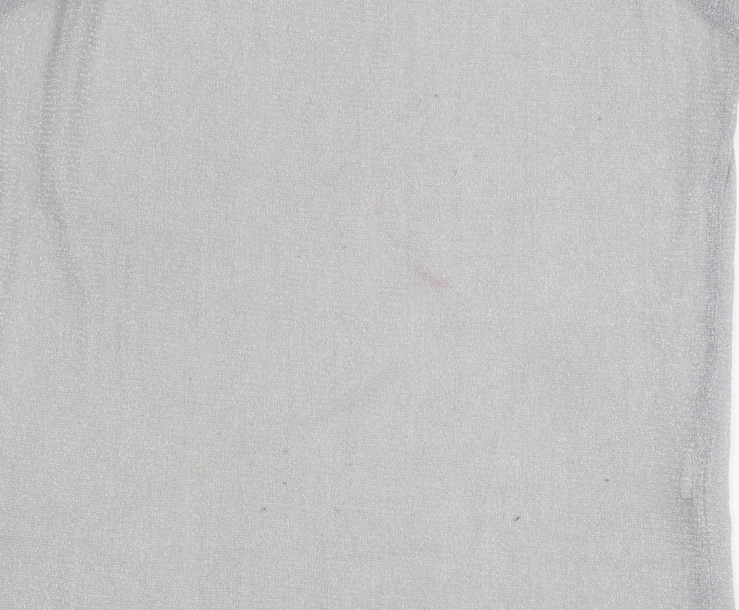 Zara Women's Silver Sheer T-Shirt Size 10
