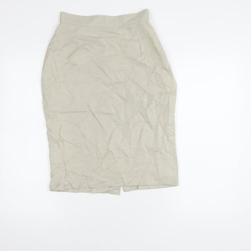 Wallis Women's Beige Pencil Skirt Size 10