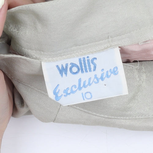 Wallis Women's Beige Pencil Skirt Size 10