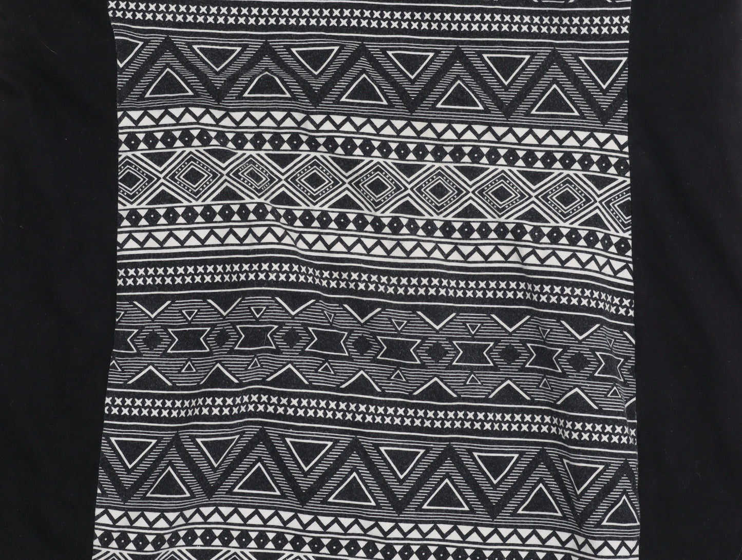 H&M Women's Black Geometric Knit Dress Large