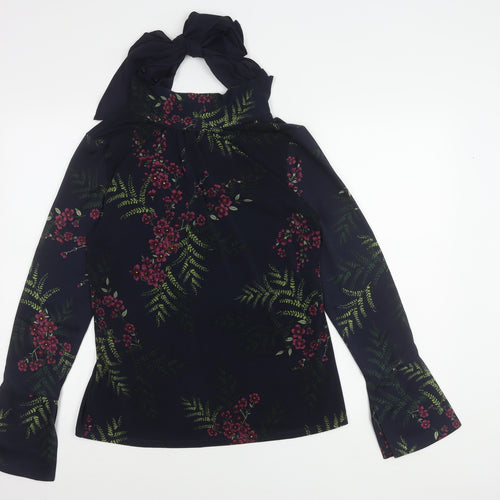 Next Women's Multicoloured Floral Tunic Blouse Size 10