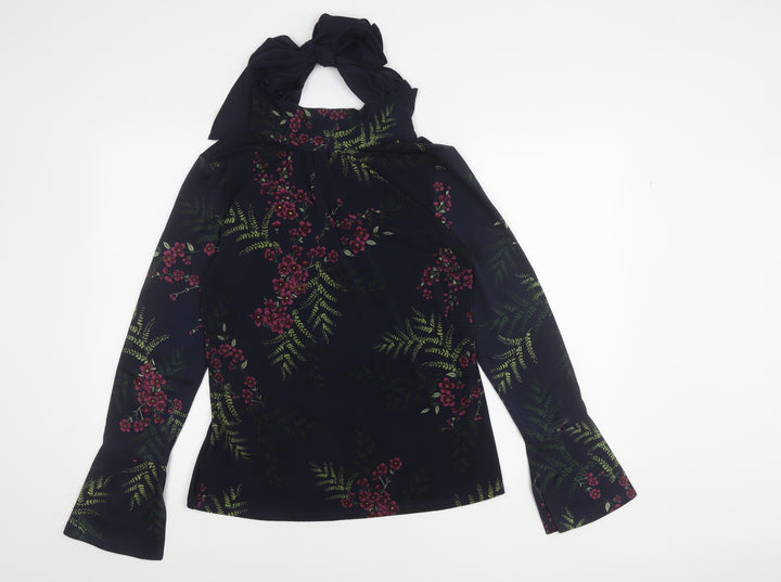 Next Women's Multicoloured Floral Tunic Blouse Size 10