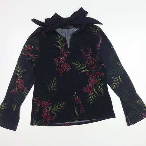 Next Women's Multicoloured Floral Tunic Blouse Size 10