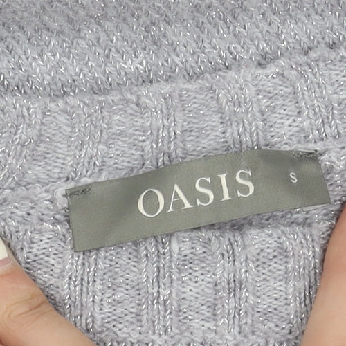 Oasis Women’s Grey Crew Neck Pullover Jumper, S