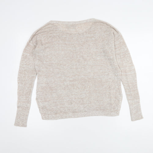 American Eagle Women’s Beige M Knit Pullover Jumper