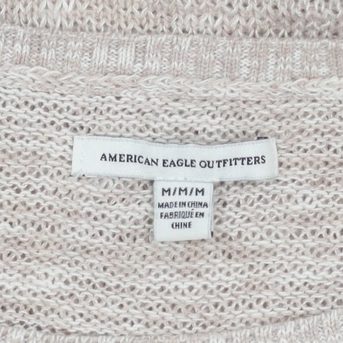 American Eagle Women’s Beige M Knit Pullover Jumper