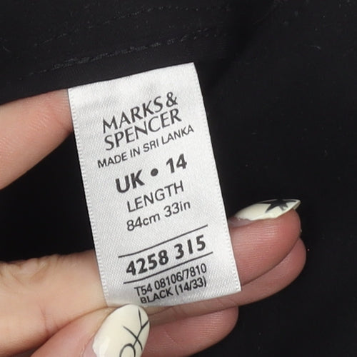 Marks and Spencer Women's Black Flare Skirt